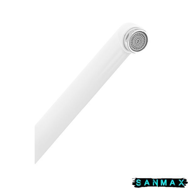 Змішувач для ванни Plamix Pablo -140 Euro Set Білий (з шлангом та лійкою) (PM0670) PM0670 фото