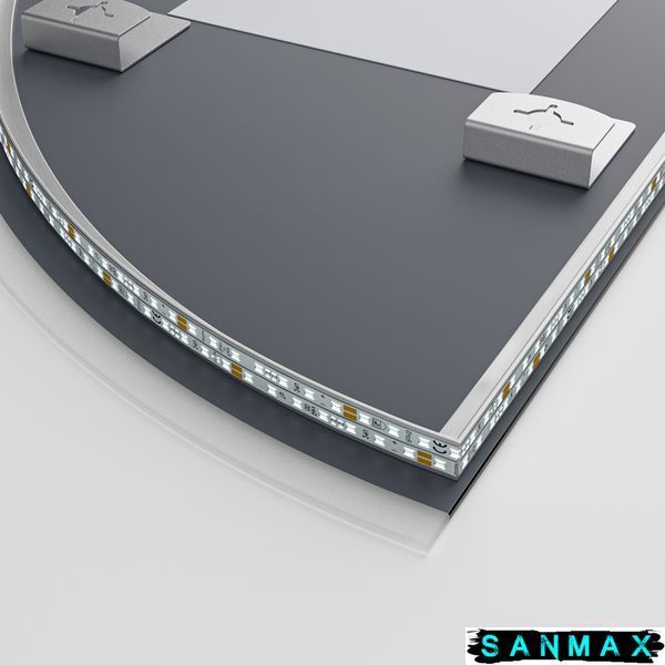 Дзеркало Mixxus Premium Topper MS02-75x100 (Led Touch, Anti-fog, димер (3-6,5kK)) (MP6634) MP6634 фото