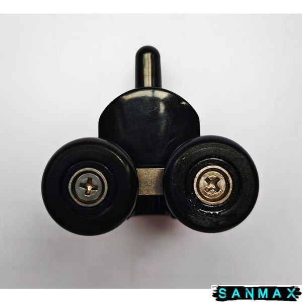 Ролики для душових кабін подвійні колеса Mixxus Premium ROLLERS SCP02-1 BLACK нижні (23mm для DIVERSE SC01,SC02,SD01) (MI7164) MI7164 фото