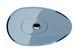Умивальник на стільницю Besco Neya Blue Wave 60х35 клік-клак хром #UMN-60-BWC фото 3