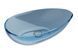 Умивальник на стільницю Besco Neya Blue Wave 60х35 клік-клак хром #UMN-60-BWC фото 1