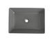 Умивальник накладний керамічний Mixxus Premium Quadro-0108 Gray 550x390x145mm Сірий (MP6652) MP6652 фото 2