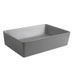 Умивальник накладний керамічний Mixxus Premium Quadro-0108 Gray 550x390x145mm Сірий (MP6652) MP6652 фото 10