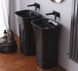 Умивальник вільностоячий Besco Assos 41х52 чорний #UMD-A-WOBW+40% фото 3