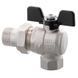 Кран з американкою Roho 1/2" ВЗ кутовий, метелик чорний R106-050B (RO0113) (20/80) RO0113 фото 4
