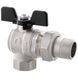 Кран з американкою Roho 1/2" ВЗ кутовий, метелик чорний R106-050B (RO0113) (20/80) RO0113 фото 2