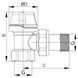 Кран термостатичний 1 M30x1,5 кутовий Koer KR.921 (KR2915) KR2915 фото 3