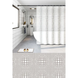 Шторка для ванної Zerix SCP-021-180x180 з PEVA (поліетиленвінілацетату) (Колір білий 3-Д) (ZX6094) ZX6094 фото 1