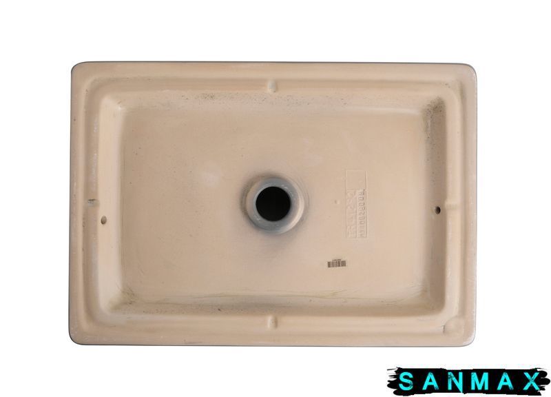 Умивальник накладний керамічний Mixxus Premium Quadro-0108 Gray 550x390x145mm Сірий (MP6652) MP6652 фото