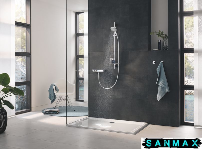 Душовий гарнітур зі штангою, 3 режими струменю Grohe Rainshower SmartActive (26586000) 26586000 фото