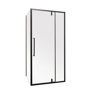 Душова кабіна без піддону Mixxus Premium Bevel SC01-120x80x195-TR Чорний прозоре скло 6мм (MI6872) MI6872 фото