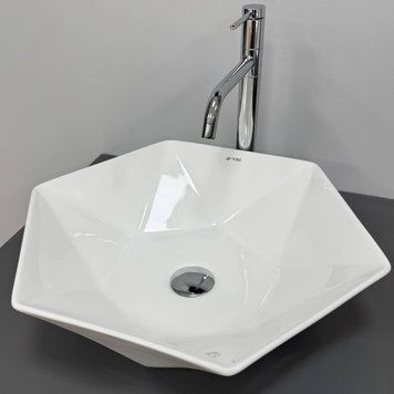 Умивальник накладний Vbi Rocazzo Білий Vbi-012624 фото
