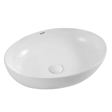 Умивальник накладний керамічний Mixxus Premium Ellipse-0102 515х400х130mm (MP6551) MP6551 фото
