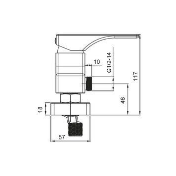 Змішувач для душу Koer KB-30010-05 Чорний (KR3487) KR3487 фото