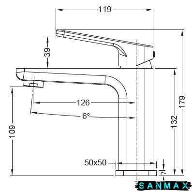 Змішувач для умивальника Koer KB-10031-07 Графіт (KR5432) KR5432 фото