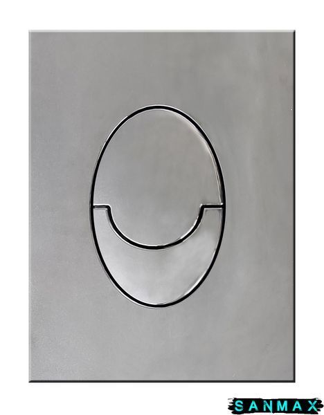 Інсталяція для унітазу пневмо Koer KT-0503-01 500x126x1150mm з панеллю KT-0606-01 Хром (KR5347) KR5347 фото