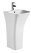Умивальник моноблок Mixxus Bevel-1101 450х435х835mm з отвором під змішувач та переливом (MI6697) MI6697 фото 4