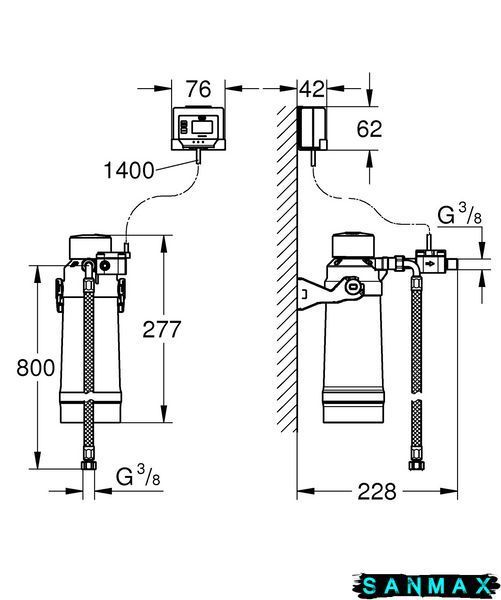 Фільтр, головка для фільтра та витратомір Grohe RED (40438001) 40438001 фото