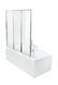 Шторка для ванни PMD Besco Ambition Besco Premium-3S 130х140 PAP-3S фото 1