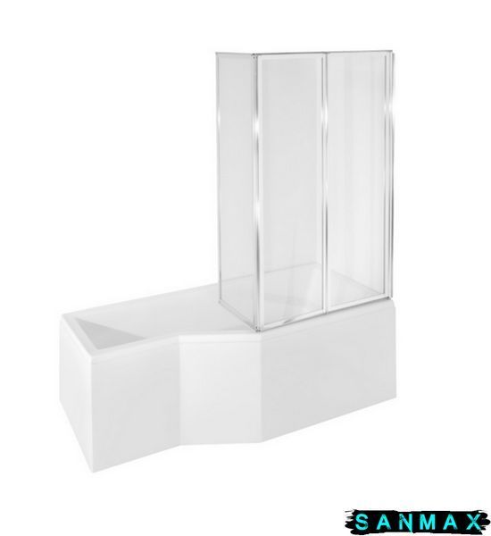 Шторка для ванни PMD Besco Ambition Besco Premium-3S 130х140 PAP-3S фото