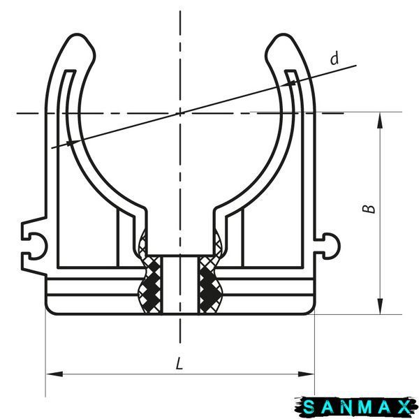 Кріплення для труби PPR 20 Koer K0074.PRO (KP0089) KP0089 фото