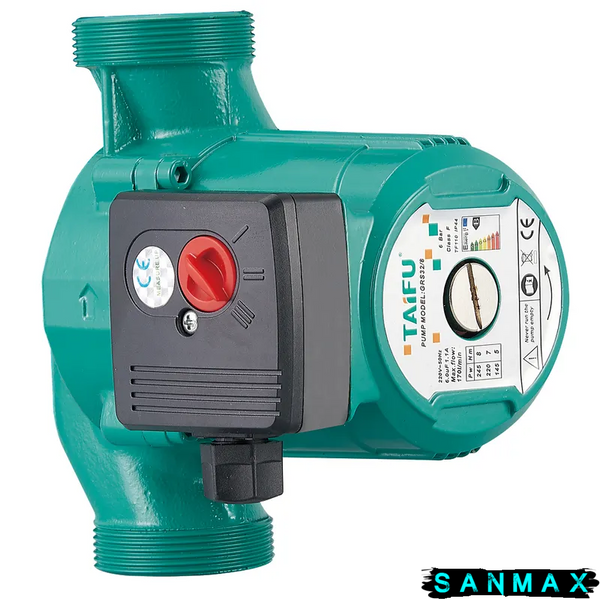 Насос Taifu GRS 32/8-180 циркуляційний з кабелем та гайками Н=8М, Q=10,8кбМ, P=225Вт (TF0048) TF0048 фото