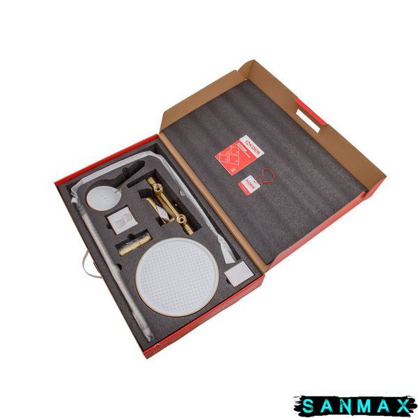 Душова система зі змішувачем Koer KB-56029-12 3 функції Матове Золото (KR5503) KR5503 фото