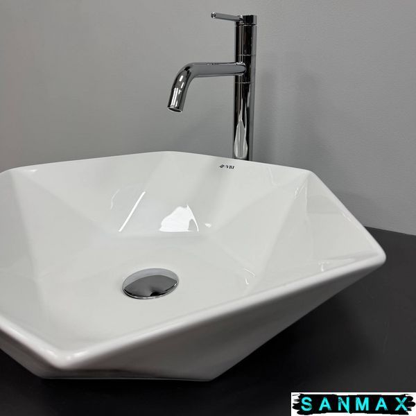 Умивальник накладний Vbi Rocazzo Білий Vbi-012624 фото