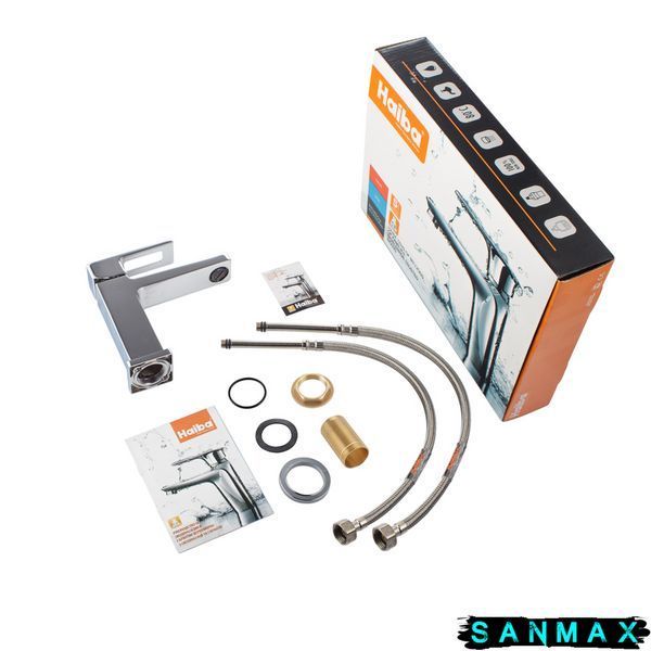 Змішувач для умивальника Haiba Kant 001 Хром (HB9600) HB9600 фото