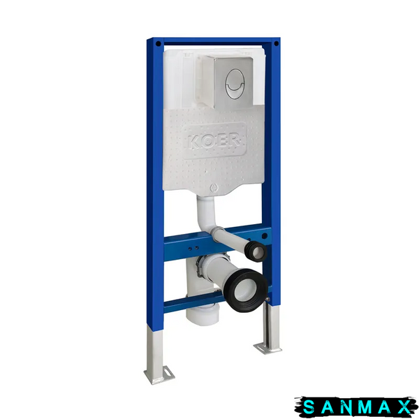 Інсталяція для унітазу пневмо Koer KT-0503-01 500x126x1150mm з панеллю KT-0606-01 Хром (KR5347) KR5347 фото