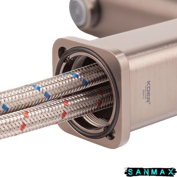Змішувач для умивальника Koer KB-10031-07 Графіт (KR5432) KR5432 фото