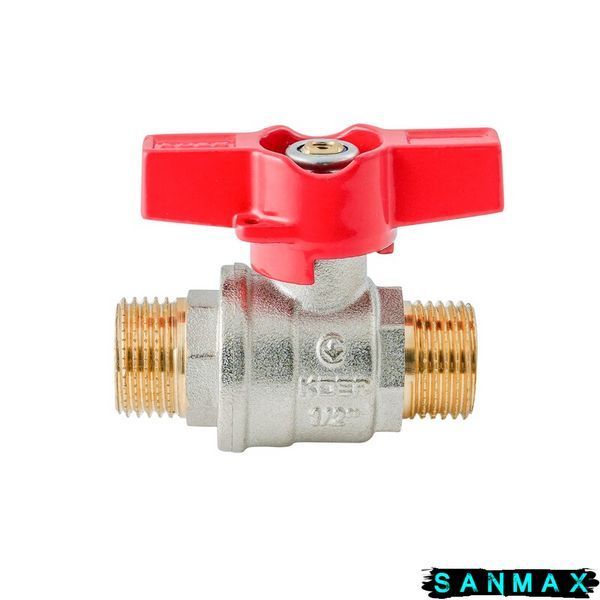 Кран кульовий 1/2 БШШ Вода Koer Extreme KE.219-15 Червоний метелик (KR5762) KR5762 фото