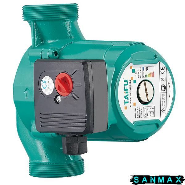 Насос Taifu GRS 32/8-180 циркуляційний з кабелем та гайками Н=8М, Q=10,8кбМ, P=225Вт (TF0048) TF0048 фото