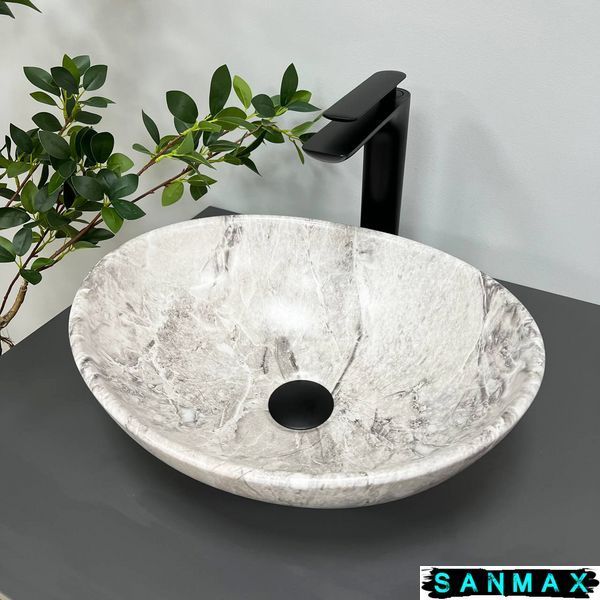 Умивальник накладний Vbi Parma Камінь Матовий VBI-011005 фото