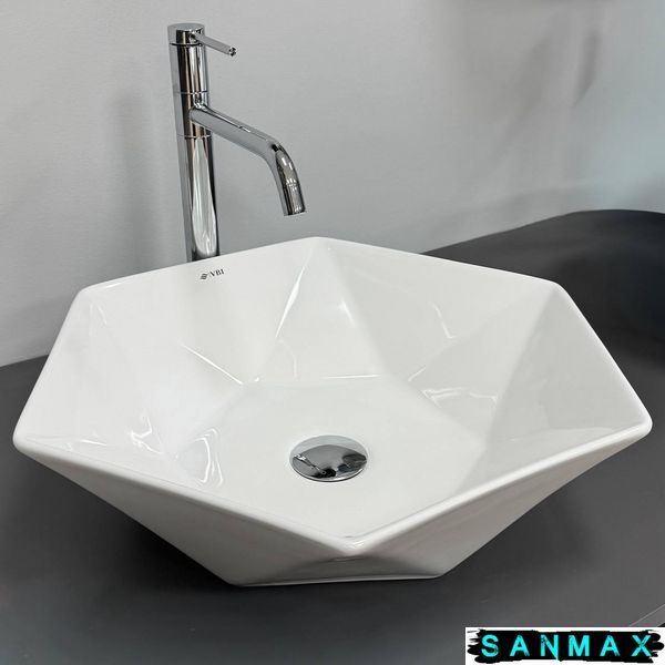 Умивальник накладний Vbi Rocazzo Білий Vbi-012624 фото