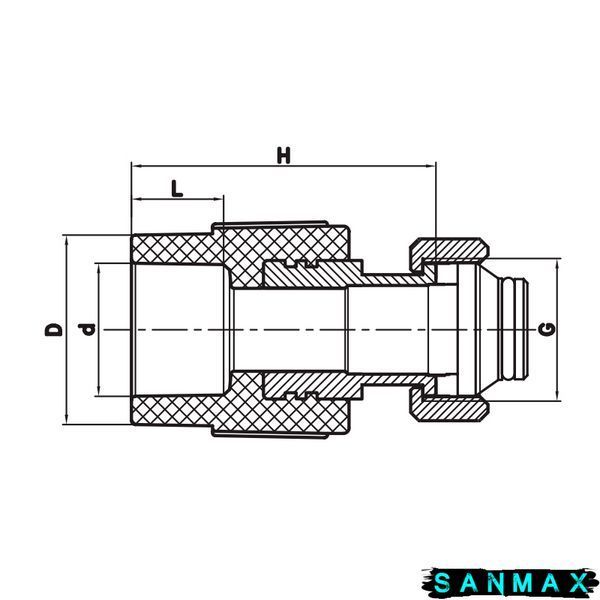 Муфта з євроконусом і накидною гайкою Koer K0240.PRO Білий - 20x3/4 PPR 210 (KP3134) KP3134 фото