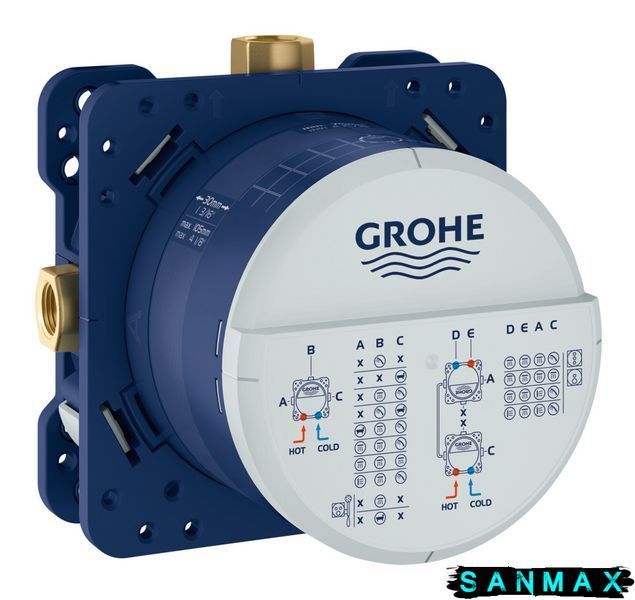 Вбудована душова система зі змішувачем Grohe Eurocube New Tempesta 250 (UA26415SC3) UA26415SC3 фото