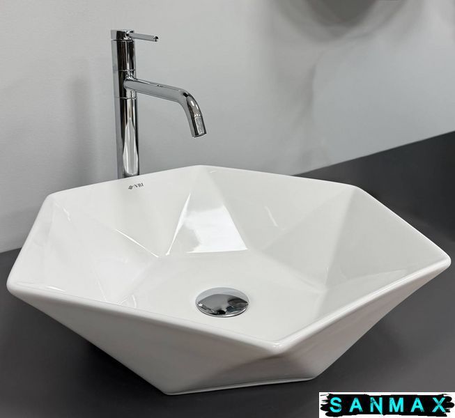 Умивальник накладний Vbi Rocazzo Білий Vbi-012624 фото