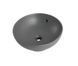 Умивальник накладний керамічний Mixxus Premium Topper-0201 Gray 410x410x165mm з переливом Сірий (MP6649) MP6649 фото 9