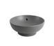 Умивальник накладний керамічний Mixxus Premium Topper-0201 Gray 410x410x165mm з переливом Сірий (MP6649) MP6649 фото 10