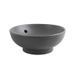 Умивальник накладний керамічний Mixxus Premium Topper-0201 Gray 410x410x165mm з переливом Сірий (MP6649) MP6649 фото 4