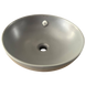 Умивальник накладний керамічний Mixxus Premium Topper-0201 Gray 410x410x165mm з переливом Сірий (MP6649) MP6649 фото 8