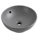 Умивальник накладний керамічний Mixxus Premium Topper-0201 Gray 410x410x165mm з переливом Сірий (MP6649) MP6649 фото 7