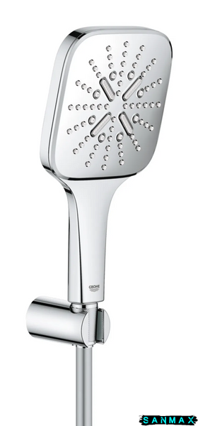 Душовий набір з тримачем, 3 режими струменю Grohe Rainshower SmartActive (26589000) 26589000 фото