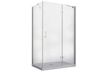 Кабіна прямокутна Besco Viva 120x90x195 права, скло прозоре, профіль хромований VPP-129-195C фото