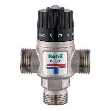 Клапан змішувальний термостатичний Roho R1207-100 - 1 ЗР (35-60*C) (RO1022) RO1022 фото