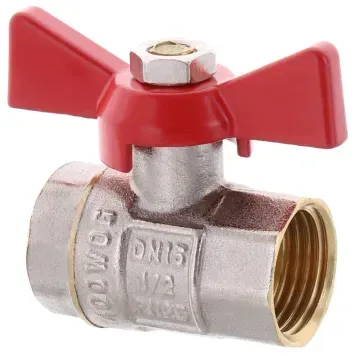 Кран кульовий 1/2 БГГ Вода Waterpro Чевоний метелик (WP0146) WP0146 фото