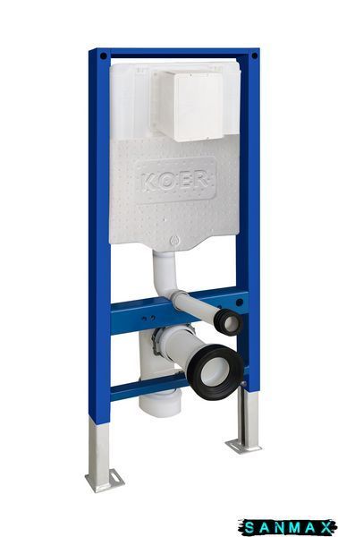Інсталяція для унітазу пневмо Koer KT-0504-01 500x126x1150mm з панеллю KT-0607-01 Хром (KR5348) KR5348 фото