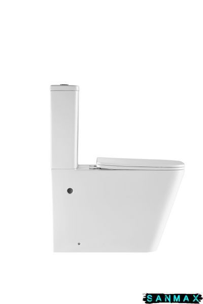 Унітаз-компакт Mixxus Premium Quadro-0402-R 675x390x855mm, система змиву Rimless (MP6458) MP6458 фото