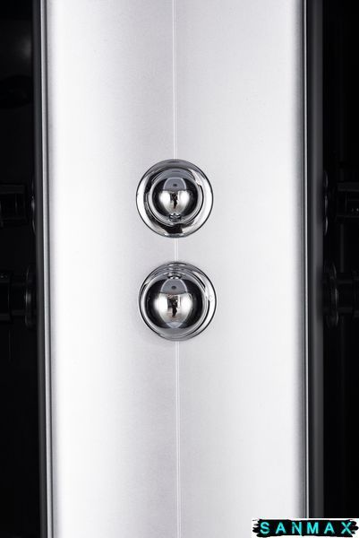 Бокс душовий з гідромасажем Mixxus Strong SBH02-90x90x215-FB Satin низький піддон (MI6890) MI6890 фото